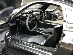 1/18 Almost Real AR+ Pagani Zonda Cinque Coupe 2009 White Diecast Full Open