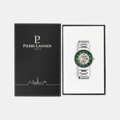 Men Automatic Green Dial Analog Stainless Steel Watch 317B171