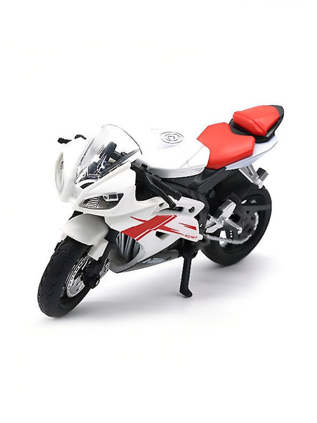 Yamaha Mini Diecast Bike Metal Model Motorcycle - White (MD-17)