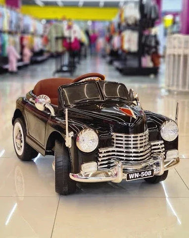 Kids Electric Toy Benz Vintage Car with Remote Control | 12V Battery-Powered Ride-On Car for Kids