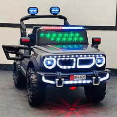 12V BH-60E Off-Road Kids Electric Jeep with LED Lights, Music & Parental Remote – Ride-On SUV for Ages 2–8