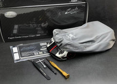 1/18 Almost Real AR+ Pagani Zonda Cinque Coupe 2009 White Diecast Full Open