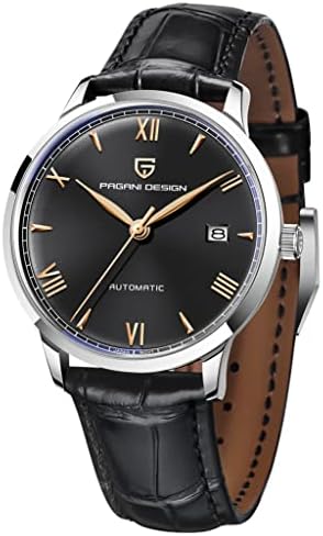 Pagani Design 1759 Automatic Men's Watches Fashion Dress Self-Winding Watch Leather Strap 100 m Waterproof Casual Style