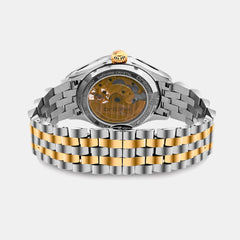 Men Automatic Brown Dial Analog Metal Watch 479-M31505