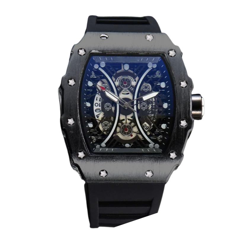 Men's Analog Watch with Calendar Casual Wrist Watch with Date Display and Strap Closure