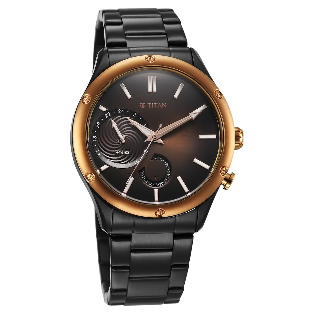 Titan Steallr Analog Watch - for Men 10009KM02