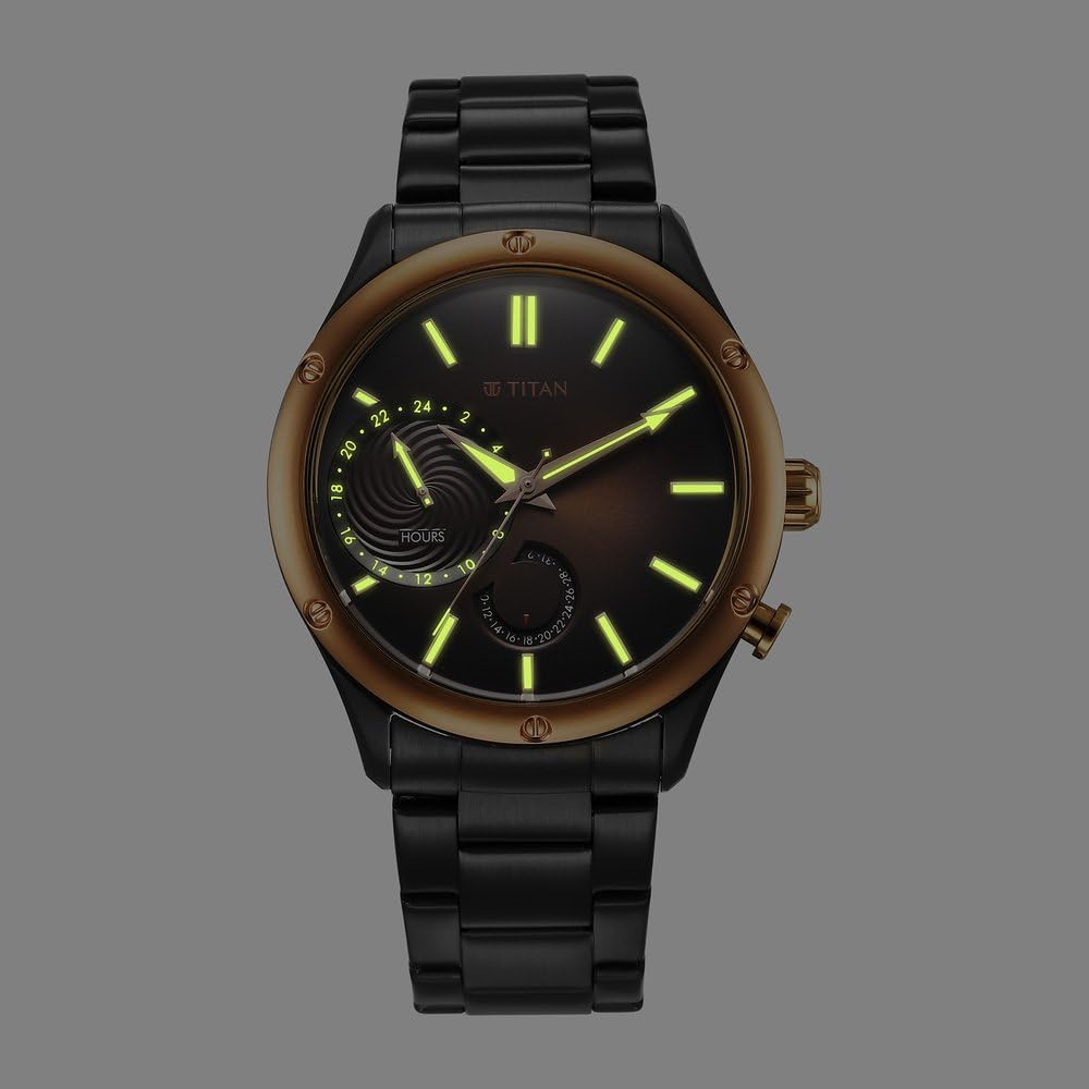 Titan Steallr Analog Watch - for Men 10009KM02