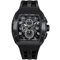 TSAR BOMBA Mens Watches Luxury Tonneau Watches for Men Waterproof 50M Analog Watch Chronograph Calendar Date Men’s Dress Business Work Watch Diver Large Square Face Wristwatch