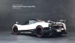 1/18 Almost Real AR+ Pagani Zonda Cinque Coupe 2009 White Diecast Full Open