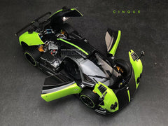 1/18 Almost Real AR+ Pagani Zonda Cinque Coupe 2009 White Diecast Full Open