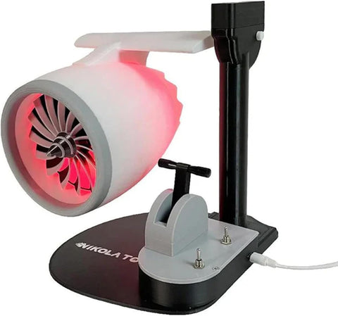 Zambeel TurboJet Desktop Fan with Humidifier, Powerful Cooling Jet Engine Fan, Portable Turbo Desktop Fan for Home & Office, USB-Powered Turbofan Desk Fan