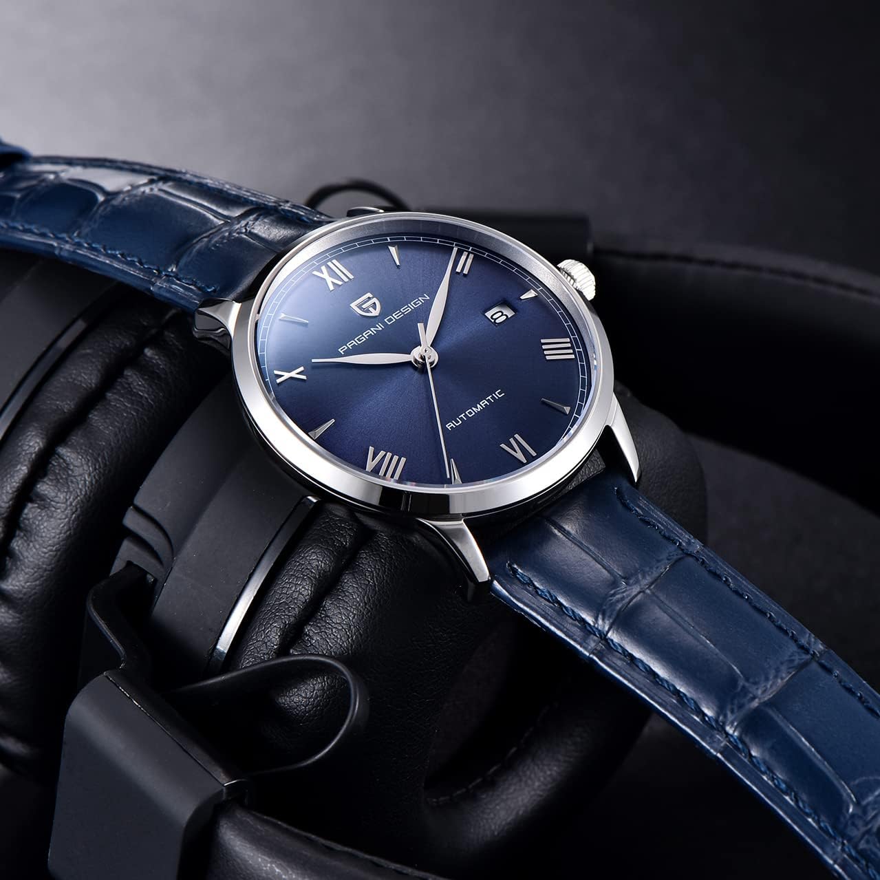 Pagani Design 1759 Automatic Men's Watches Fashion Dress Self-Winding Watch Leather Strap 100 m Waterproof Casual Style
