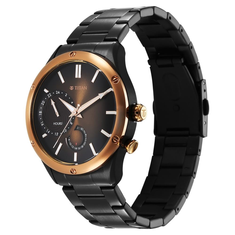 Titan Steallr Analog Watch - for Men 10009KM02
