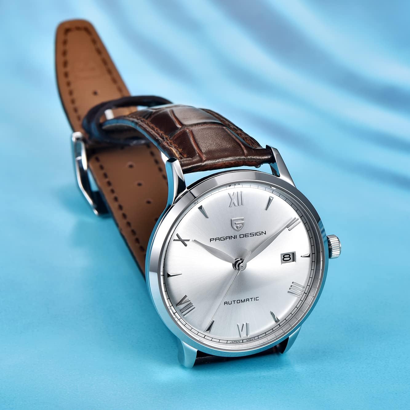 Pagani Design 1759 Automatic Men's Watches Fashion Dress Self-Winding Watch Leather Strap 100 m Waterproof Casual Style