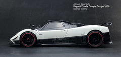 1/18 Almost Real AR+ Pagani Zonda Cinque Coupe 2009 White Diecast Full Open
