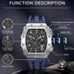 TSAR BOMBA Mens Watches Luxury Tonneau Watches for Men Waterproof 50M Analog Watch Chronograph Calendar Date Men’s Dress Business Work Watch Diver Large Square Face Wristwatch
