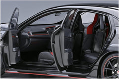 1 18 for Honda Civic Type R FK8 2021 Car Model Alloy Collection Model Diecast Car Enthusiast Collectible Ornaments Simulation Vehicle Playset(Yellow)