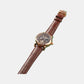 Men Automatic Silver Dial Analog Leather Watch 786-L30608