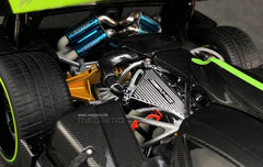 1/18 Almost Real AR+ Pagani Zonda Cinque Coupe 2009 White Diecast Full Open