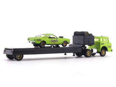 1968 Ford C-950 Truck & 1966 Mustang 2+2 1:64 M2 Machines diecast hauler scale model