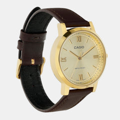 Enticer Women Quartz Gold Dial Analog Leather Watch A2159