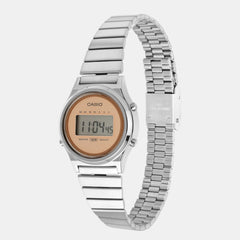 Vintage Unisex Quartz Pink Dial Digital Stainless Steel Watch A2231