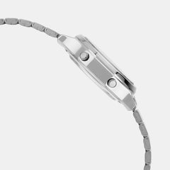 Vintage Unisex Quartz Pink Dial Digital Stainless Steel Watch A2231