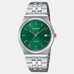 Enticer Men Quartz Green Dial Analog Stainless Steel Watch A2236
