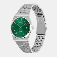 Enticer Men Quartz Green Dial Analog Stainless Steel Watch A2236