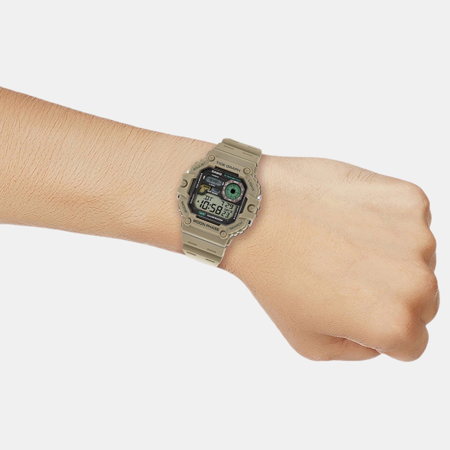 Youth Men Quartz Black Dial Digital Resin Watch A2248