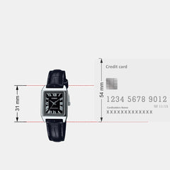 Enticer Women Quartz Black Dial Analog Leather Watch A2286