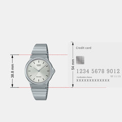 Youth Women Quartz Silver Dial Analog Stainless Steel Watch A2296