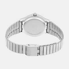 Youth Women Quartz Silver Dial Analog Stainless Steel Watch A2296