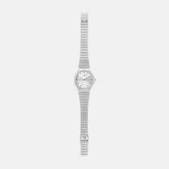 Youth Women Quartz Silver Dial Analog Stainless Steel Watch A2296