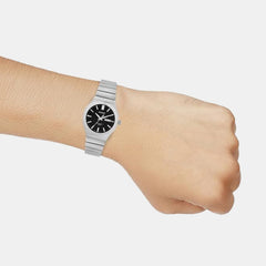 Enticer Men Quartz Black Dial Analog Stainless Steel Watch A2416