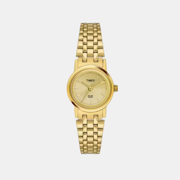 Classics Women Quartz Gold Dial Analog Stainless Steel Watch B304