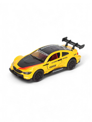 Yellow - BMW M4 Diecast Model Car 1:36 Scale | Alloy Toy Vehicle with Pullback Action | Collector's Gift for Kids & Adults LMI15331.