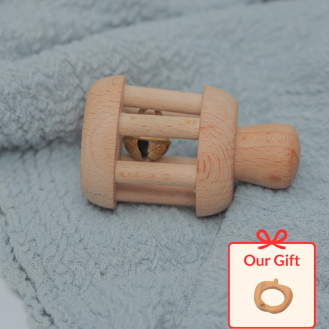 Wooden Bell Rattle
