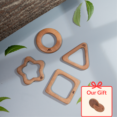 Wooden Teether - Shapes
