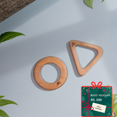 Wooden Teethers - Circle and Triangle
