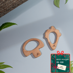 Wooden Teethers - Mushroom and Ice-cream cone
