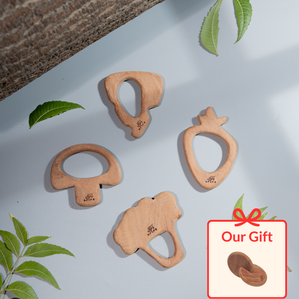 Wooden Teethers - Vegetables