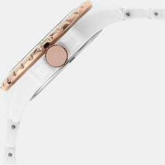 Fb-01 Women Quartz White Dial Analog Ceramic Watch CE1107