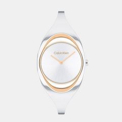 Ck Elation Women Quartz Silver Dial Analog Stainless Steel Watch 25200424