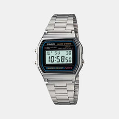 Vintage Unisex Quartz Grey Dial Digital Stainless Steel Watch D011
