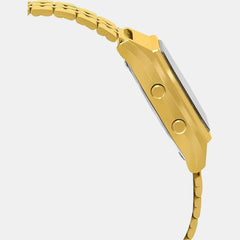 Vintage Unisex Quartz Two Tone Dial Digital Stainless Steel Watch D127