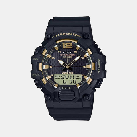 Youth Men Quartz Black Dial Digital Resin Watch D156