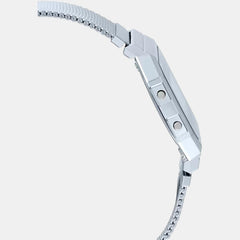 Vintage Women Quartz Grey Dial Digital Stainless Steel Watch D170