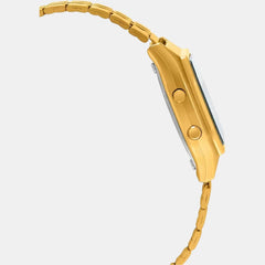 Vintage Women Quartz Black Dial Digital Stainless Steel Watch D205