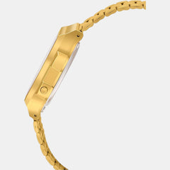 Vintage Men Quartz Blue Dial Digital Stainless Steel Watch D284